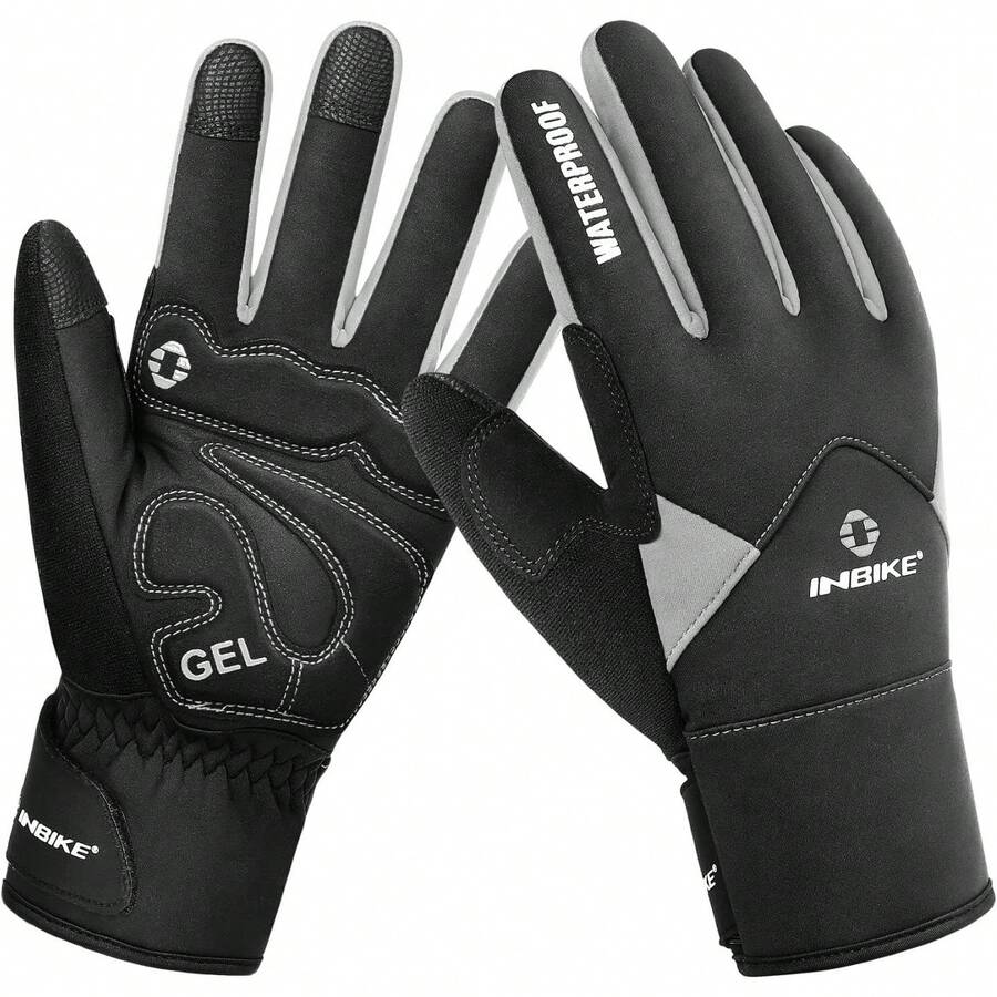 INBIKE Guantesérmicos de Gel para Hombre, para Invierno y Clima frío - Verde - Ver 1