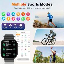 Smart Watch + Bluetooth Headset, Unisex, Multifunctional, Suitable For Gift Giving. - Black - View 5