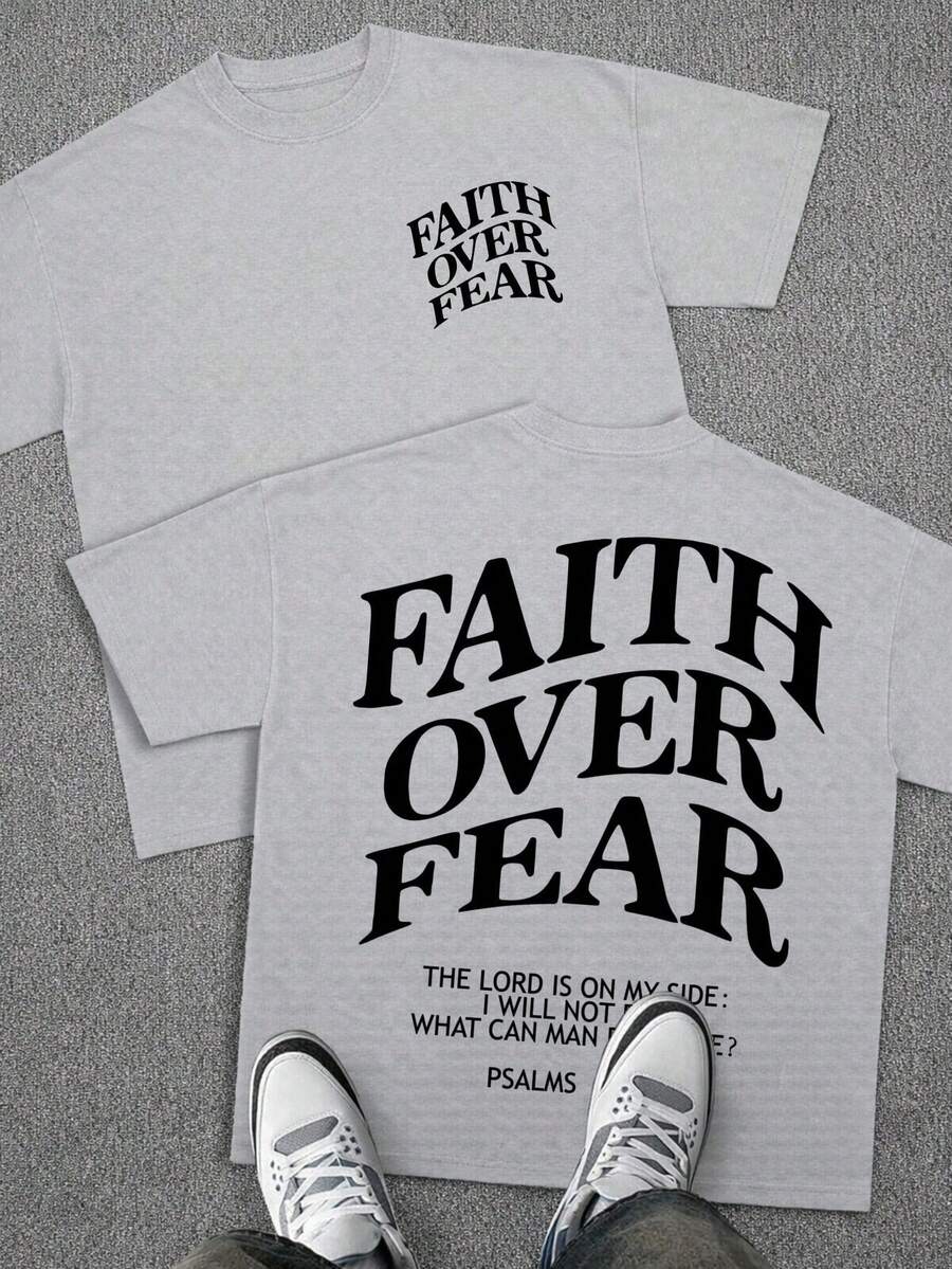 Men's Short-Sleeved Graphic T-Shirt, Urban Design, 100% Cotton, Unisex, Gift Idea For Him Or Her, Comfortable Casual Top. - 淺灰色 - 查看 1
