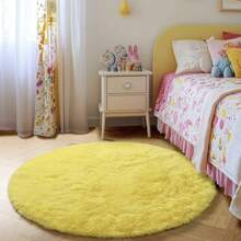 1pc Round Leopard Print Decorative Rug, Love And Healing Bedroom Decor, Small Rug, Carpet, Home Decor, Living Room Rug, Living Room Small Rug, Bedroom Rug, Living Room Home Decor, Outdoor Rug, Washable Rug - Multicolor - View 3
