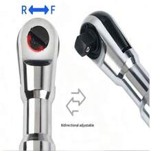 1/2" 3-In-1 Integrated Long Handle Ratchet Wrench, Practical Tool For Auto Repair And Mechanical Maintenance - 3-in-1 Torque Wrench - View 5