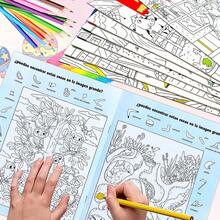 20-Page Spanish Children's "Find It" Activity Book: Observation Games And Memory Exercises | Attention And Concentration Training | Visual Perception Ability | Ideal Gift For Family Activities - Multicolor - View 3