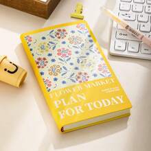 New Floral Blank Notebook, Portable Daily Planner, Fresh Pocket Notebook, Suitable For Office, Home, School, Office Assistant, Back To School Essential. School Supplies - A6 - View 9
