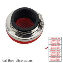 PowerMotor 摩托車空氣濾清器清潔器 28 32 35 38 42 44 47 50 54 58MM 通用 2 衝程替換零件 適用於越野摩托車 坑道車 摩托車 - A - 查看 17