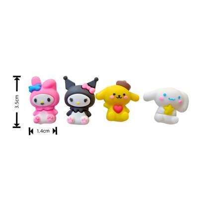 SANRIO 3pcs/6pcs/12pcs Tutup Pensil Kartun Kitty, My Melody, Pudding Dog, Kuromi, Pochacco, Buneary, Pelindung Pensil Terjangkau, Tidak Perlu Khawatir Pensil Patah Lagi, Mencegah Kotak Pensil Bernoda, Tutup Pensil Siswa Kreatif dan Menarik, Dapat Dilepas, Hadiah untuk Keluarga, Teman, Kolega, Cocok untuk Musim Wisuda, Hari Kemerdekaan, Musim Kembali ke Sekolah