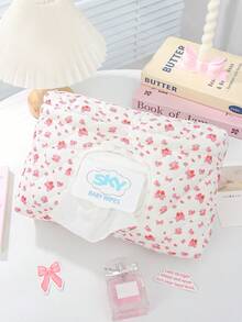 1Pc Quilted Travel Makeup Bag Cute Cosmetic Bag Large Capacity Multi-Functional Storage Bag Mommy Bag Baby Clothes Bag Diaper Bag Wet Wipes Bag Underwear Storage Bag Portable Diaper Organizer Cosmetic Organizer Travel Essential Bridesmaid Gifts - Multicolor - View 15
