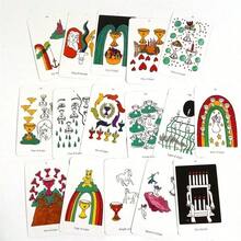 Apparition Tarot-Deck Spielkarten für Wahrsagespiele, Partys & Zusammenkünfte - Weiss - Übersicht 5