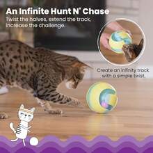Catstages Tower Of Tracks Cat Toy – 3-Level Track Tower With 6 Balls, Interactive Cat Toy For Indoor Enrichment - 扭球軌道 - 查看 7