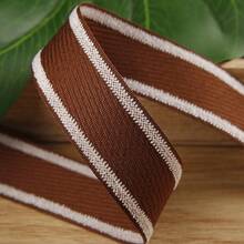Double-Sided Color Block Diagonal Twill Ribbon DIY Bow Hair Accessories Material Clothing Shoes Hat Gift Box Decoration Double-Sided Striped Woven Tape - Multicolor - View 26