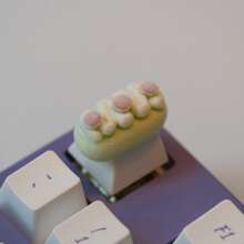Cute 3D Macaron Color Artisan Keycaps, Suitable For Mechanical Keyboards, MX Cross Axis, Custom Keyboard Decoration, 1pc/5pcs - View 12