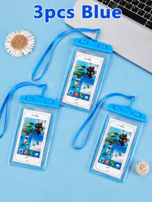 1/2/3pcs Universal Waterproof Phone Pouch/Case, Compatible With IPhone 17, 16, 15, 14, 13 Pro, Max Plus, Suitable For Swimming, Rafting, Diving, Underwater Photography, Beach, Outdoor Sports, Summer Travel, Vacation, Back To School Essential - Multicolor - View 33