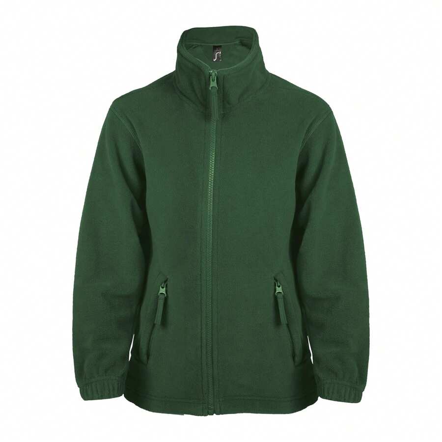 SOLS Childrens/Kids North Fleece Jacket - Fir Green - View 1