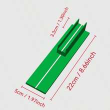 1pc Premium Billiard Cue | Visual Correction And Standing 3-In-1 Training Aid - Improve Accuracy And Skill, Perfect For Beginners, Green ABS Material - Green - View 5