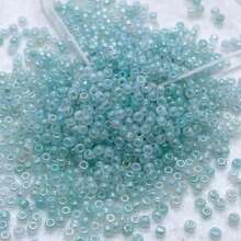 700顆 5g/包 1.5mm 微小彩色玻璃種子珠，適用於DIY手工藝，可用於製作手鍊、項鍊、戒指、穿戴飾品 - 1.5GR141胚上彩米珠20色 - 查看 19