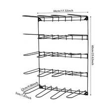 Stable Tool Storage Rack Stable Tack Storage Rack Wall-Mounted Stable Tool Storage Rack - Black - View 7