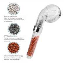 Transparent Visible Mineral Filter Pressurized Handheld Shower Head, Multi-Layer Tourmaline Bead Hard Water Softening Shower Sprayer For Skin & Hair Care - Shower Head - View 5
