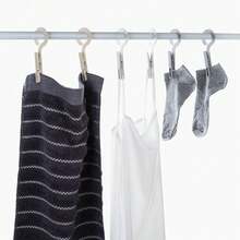 12 unidades de clips de secado para la colada, ganchos de ropa portátiles, pines para colgar, clips de plástico, percha de ropa mejor para el hogar, viajes, al aire última intervensión – (gris), gris, 12 - 1 - Ver 2