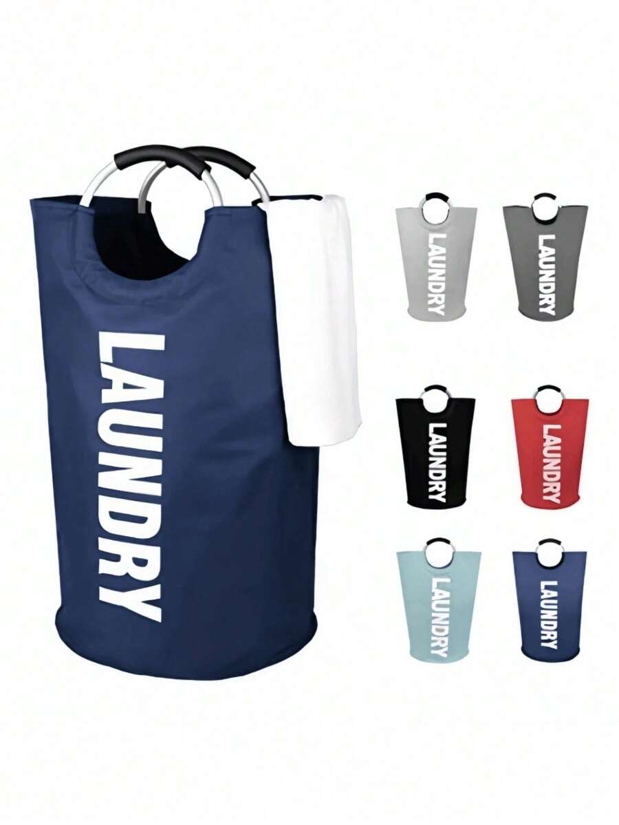 1 Cesta de lavandería grande, Bolsa de lavandería plegable, Cesta de almacenamiento de ropa de alta gama independiente, Cesta para ropa sucia, Cesta de lavandería, Almacenamiento de baño - Multicolor - Ver 1