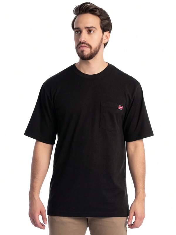 Camiseta de Trabajo Unisex  de Manga Corta con Bolsillo para Hombre, Tallas S-5XL y LT-4XLT (Hombre, Hombre Grande, Hombre Alto)