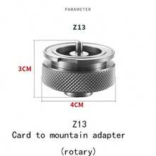 CAMPINGMOON Outdoor Camping Kitchen Aluminum Alloy Cartridge Converter Gas Adapter Connector Accessory Z13 - A - View 3