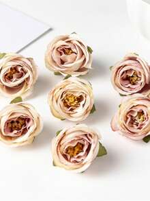 3 Pcs Artificial Roses, Suitable For Wedding Party Decoration, Cake Decoration, Home Living Room Dining Table Decoration, Fake Plants, Autumn Decoration, Room Decoration, Desk Decoration, Garden Decoration And More. - Multicolor - View 8