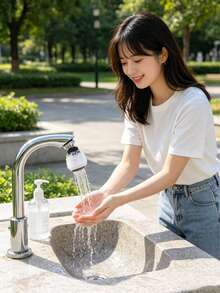 Universal Faucet Splash Guard Extender, Kitchen Water Saver, 360° Rotating Aerator Filter Nozzle, Water-Saving Pressurized Shower Design, Easy To Clean And Water-Saving, Kitchen And Bathroom Accessory - AA - View 2