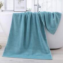 1件/3件純棉浴巾，70 X 140 CM，加厚布料，蓬鬆超柔軟，快速乾燥，強大吸水力，無毛屑耐用，適用於浴室、客房、酒店、健身房、旅行、日常使用，4色可選 - 彩色 - 查看 4