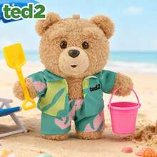Pendentif en peluche d'ours TED2, porte-clés mignon de dessin animé, breloque de sac, ornement de sac à dos, poupée en peluche, cadeau d'anniversaire pour filles - Multicolore - View 7