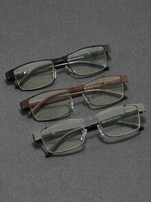 3pcs/Set Multi-Color Middle-Aged Men & Women Daily Reading Glasses With Enlarged Font, Metal Spring Hinge, Suitable For School, Computer, Gaming, TV, Phone And Other Occasions, Ideal Accessory For Women's Eyewear - Multicolor - View 1