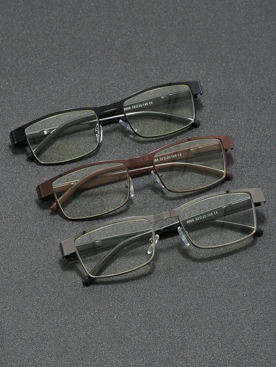 3pcs/Set Multi-Color Middle-Aged Men & Women Daily Reading Glasses With Enlarged Font, Metal Spring Hinge, Suitable For School, Computer, Gaming, TV, Phone And Other Occasions, Ideal Accessory For Women's Eyewear - Multicolor - View 1