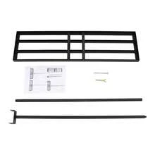 Steel Lawn Leveler Rake, 5.74ft Long Handle 180° Adjustable Lawn Leveling Tool, Grid Design Ground Plate, Detachable Lightweight Garden Rake For Yard, Golf Course, Soccer Field And Farm - A - View 3