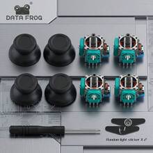 DATA FROG Compatible With PS 4liquid Leakage Repair Joystick Assembly Including 3D Joystick Anti Slip Joystick Cap Black Screwdriver Light Sticker Handle Repair And Replacement Parts Kit - View 1