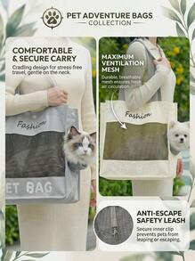 PETSIN 通用宠物单肩包，小型犬手提包，猫咪单肩包，猫咪手提袋，猫咪户外出行包 - 彩色 - 查看 4