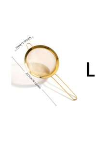 1 pièce Passoire fine en acier inoxydable doré, facile à ranger, tamis à farine et cuillère passoire à huile, cuillère de filtration alimentaire, pour frire les aliments, les pâtes, les nouilles, les vermicelles, gadget de cuisine, convient pour la filtration de farine/huile dans la cuisine de la maison - Doré - Voir 11