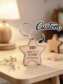 1/2/3pcs Customized Keychain With Metal Key Ring-Teacher Pupil Gift,Laser Engraved Name Text Logo,Teacher Appreciation, Coworker Farewell,Family Member Keychain,Gift For Student,Back To School - Multicolor - View 4