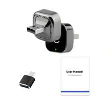 2-In-1 Wireless CarPlay & Android Auto Adapter - Plug & Play CarPlay Converter, Fast Automatic Connection, Zero Latency, Compact Design, Compatible With IPhone & Android, USB/USB-C Interface (Black), Wireless CarPlay Adapter, Car Audio Upgrade, Modern Car Accessory - A - View 6