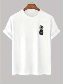 Camiseta de manga corta con estampado Elección perfecta de regalo de cumpleaños o festividad pra amigos, familiares, novio o novia - Blanco - Ver 1