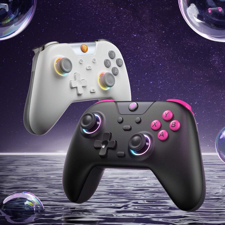 EasySMX X05 Multi-Platform Game Controller, With Hall Effect Joysticks, Three-Mode Connection, Compatible With PC/Android/IOS/NS/Tablet