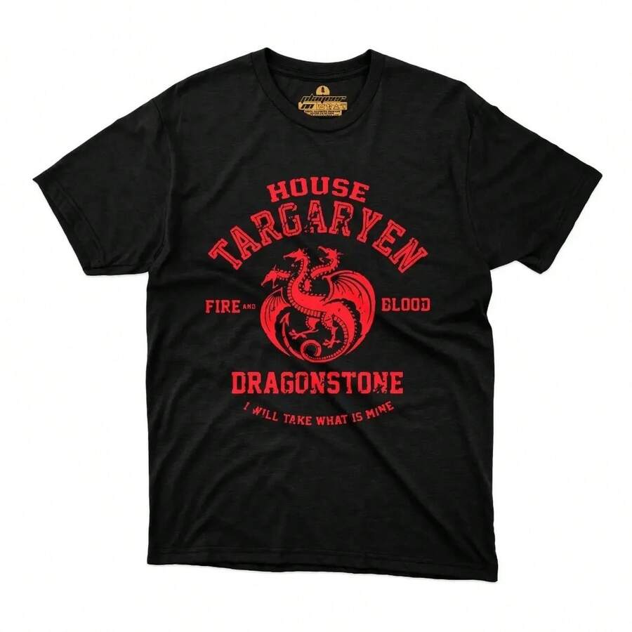 House Targaryen Thrones T-Shirt - Black - View 1