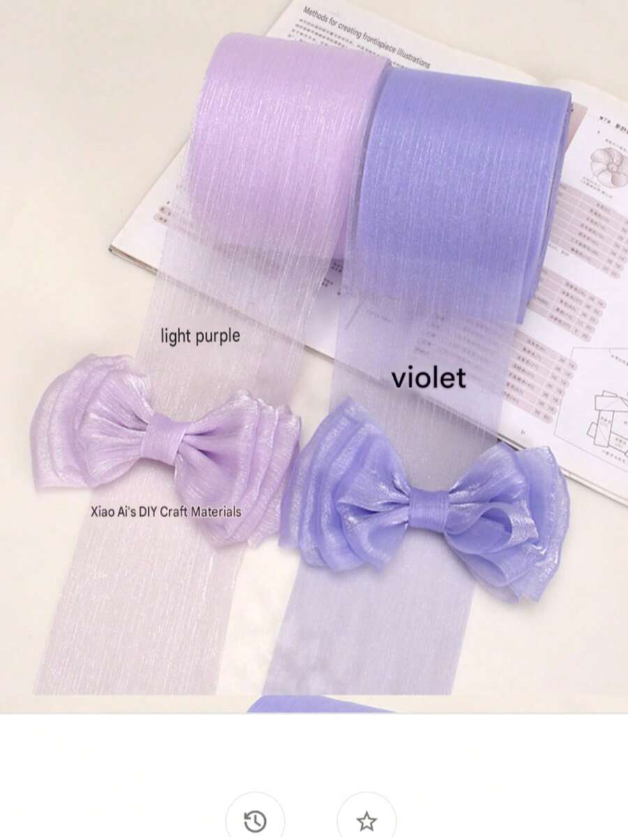 4cm Goddess Day/Mother's Day/Valentine's Day Pleated Satin Ribbon, High-End Elastic Ruffle Bubble Pleated Woven Ribbon, Suitable For Cake Birthday Gift Box Packaging, Gift Wrapping, Cake Packaging DIY Bows, Bouquet Gift Cake Binding - View 1