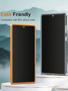 3片裝霧面防窺陶瓷軟膜螢幕保護貼 非玻璃 適用於 Galaxy S26 S25 S24/適用於 iPhone 17 16/適用於 /Honor/適用於 /Poco/Note 14 全螢幕覆蓋 防眩光、防指紋、防爆、耐刮 防窺 辦公室/地鐵隱私保護 無氣泡 不支援指紋辨識 - 黑色 - 查看 8