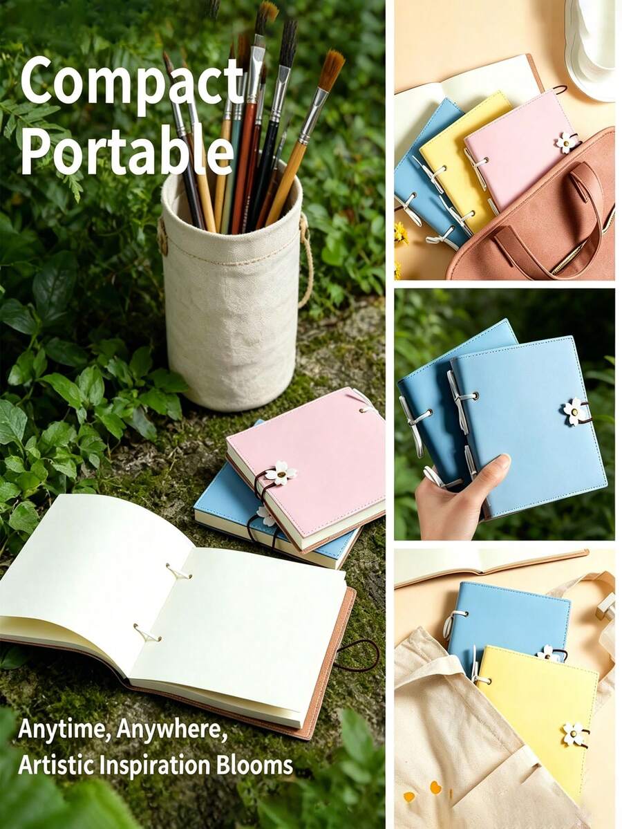 2PCS Scrapbook | 240 Pages, Thickened Blank Pages, Wedding Album, Exclusive Photo Album For Girlfriend, Boyfriend, Family | Creative Handcrafted Gifts With A Sense Of Ceremony - Multicolor - View 1