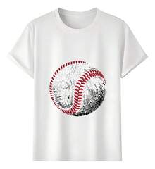 Playeras Béisbol Con Diseño Gráfico - Blanco - Ver 1