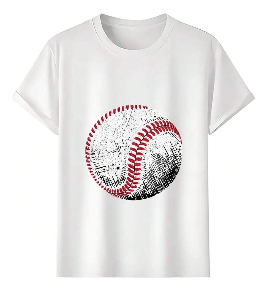 Playeras Béisbol Con Diseño Gráfico - Blanco - Ver 1