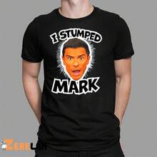 Camiseta I Stumped Mark, 100% algodón, camiseta clásica casual para hombre, hecha de tela de algodón suave, cuello redondo, manga corta, prenda casual para uso diario y al aire libre. - Negro - Ver 1