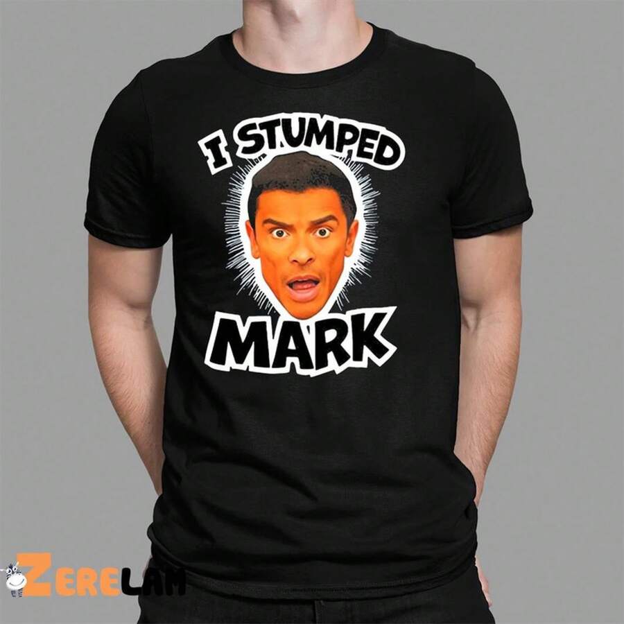 Camiseta I Stumped Mark, 100% algodón, camiseta clásica casual para hombre, hecha de tela de algodón suave, cuello redondo, manga corta, prenda casual para uso diario y al aire libre. - Negro - Ver 1