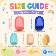 20pcs Natural Wooden Stacking Balance Stones: Montessori Educational Toy, Suitable For Toddlers, Puzzle Sorting & Early Learning, Children's Birthday And Christmas Gift - Multicolor - View 10