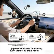 2026 New 2-In-1 Vacuum Suction Cup Magnetic Car Phone Holder, Direct Adsorption To Dashboard Leather, Key Lock Suction Cup Base - Epoxy Magnetic Holder - View 7
