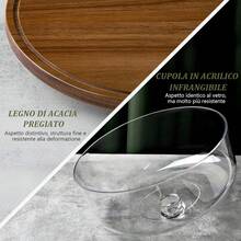 Bandeja giratoria para mesa - Cúpula acrílica - Plana - Ver 10