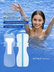 Waterproof Intimate Area Protection Patch, Breathable And Non-Greasy, Skin-Friendly Bikini Area Protection Sticker, Suitable For Swimming, Hot Tubs And Water Sports - Multicolor - View 1